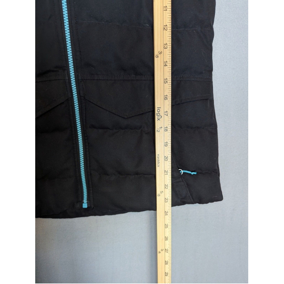 Obermeyer Vest Womens Small Black Puffer Outdoors Warm Jacket Hooded Quilted - Picture 14 of 14